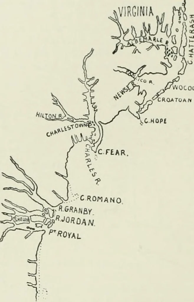 An illustration from Narrative and critical history of America, 1884, leaf 361