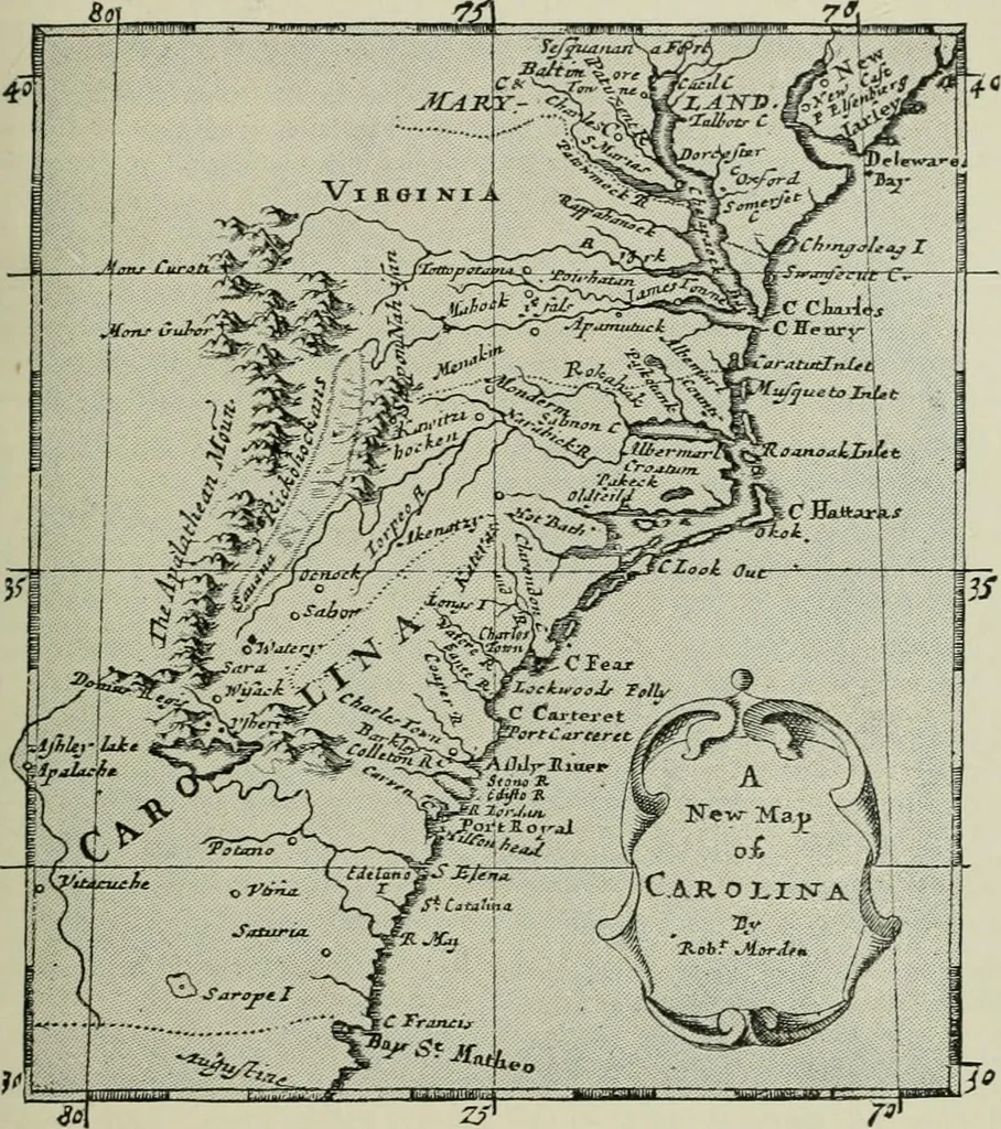 An illustration from Narrative and critical history of America, 1884, leaf 364