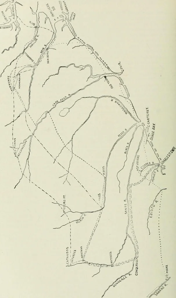 An illustration from Narrative and critical history of America, 1884, leaf 369