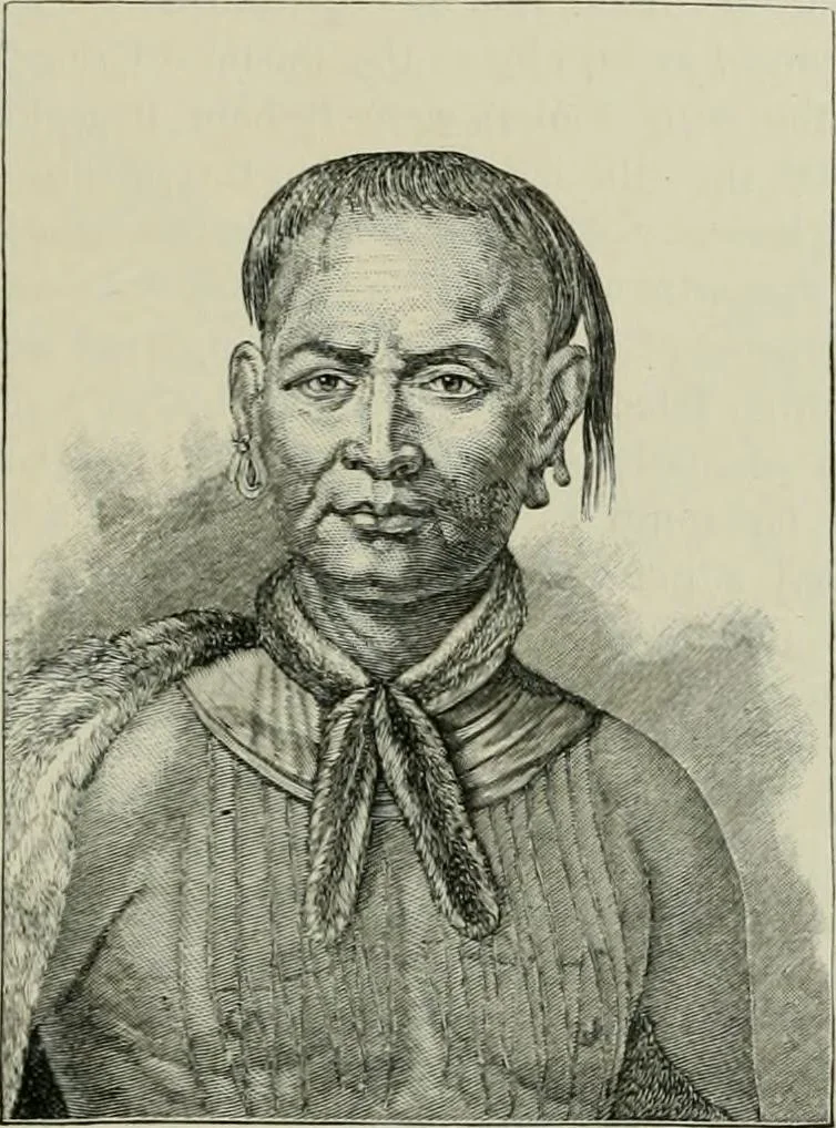 An illustration from Narrative and critical history of America, 1884, leaf 394
