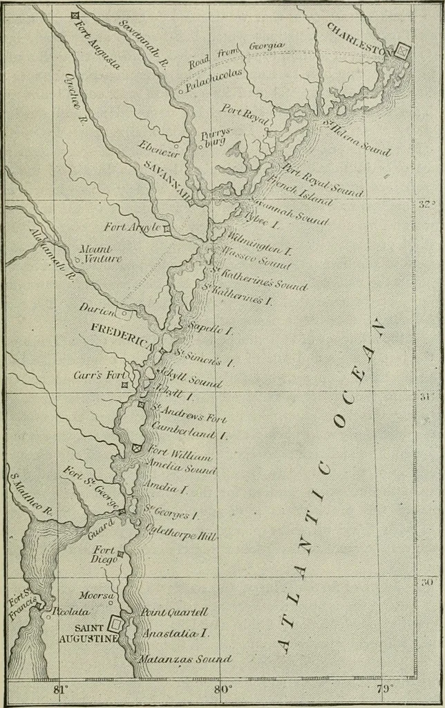 An illustration from Narrative and critical history of America, 1884, leaf 398