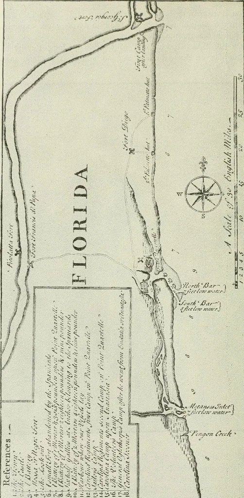 An illustration from Narrative and critical history of America, 1884, leaf 405