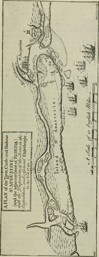 An illustration from Narrative and critical history of America, 1884, leaf 406