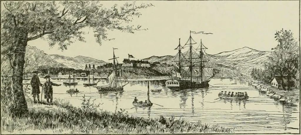 An illustration from Narrative and critical history of America, 1884, leaf 446