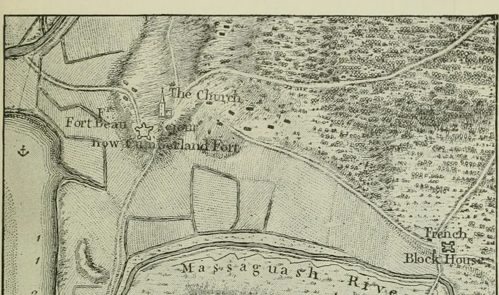 An illustration from Narrative and critical history of America, 1884, leaf 476