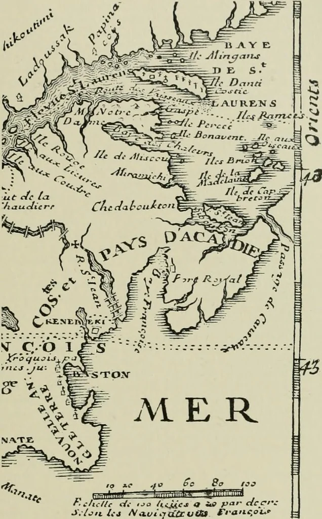 An illustration from Narrative and critical history of America, 1884, leaf 496