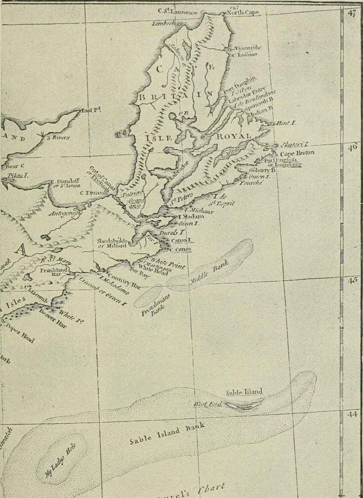 An illustration from Narrative and critical history of America, 1884, leaf 504