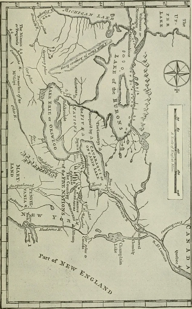 An illustration from Narrative and critical history of America, 1884, leaf 514