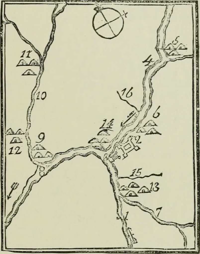 An illustration from Narrative and critical history of America, 1884, leaf 520