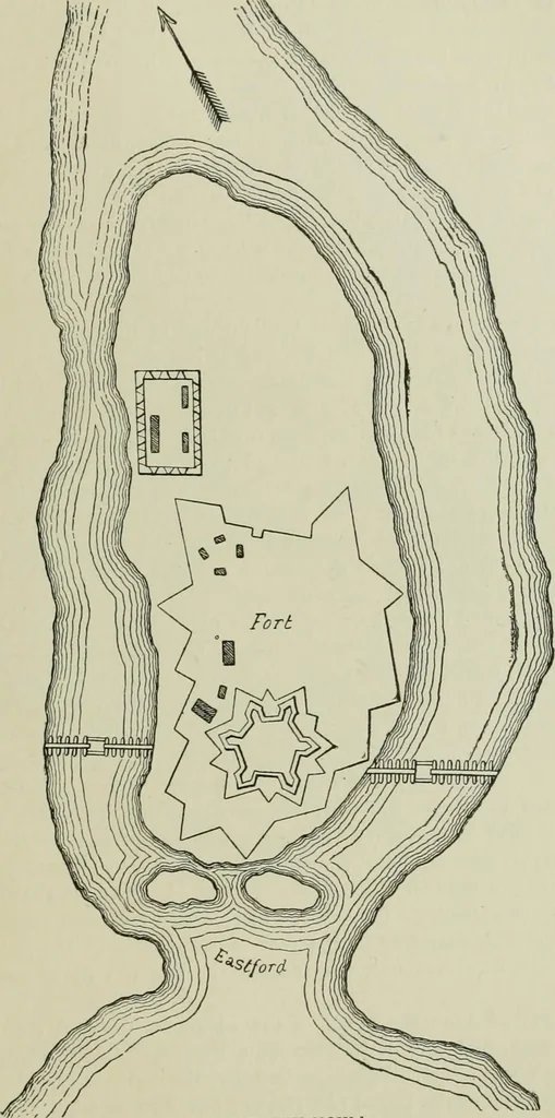 An illustration from Narrative and critical history of America, 1884, leaf 562