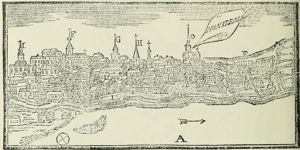 An illustration from Narrative and critical history of America, 1884, leaf 577