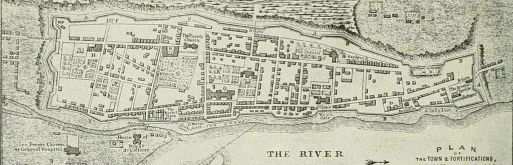An illustration from Narrative and critical history of America, 1884, leaf 579