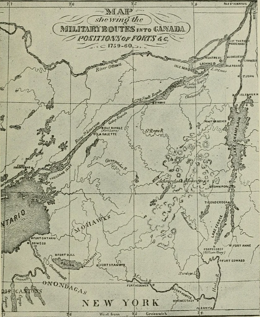 An illustration from Narrative and critical history of America, 1884, leaf 580