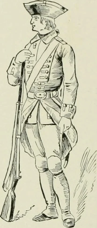 An illustration from Narrative and critical history of America, 1884, leaf 585