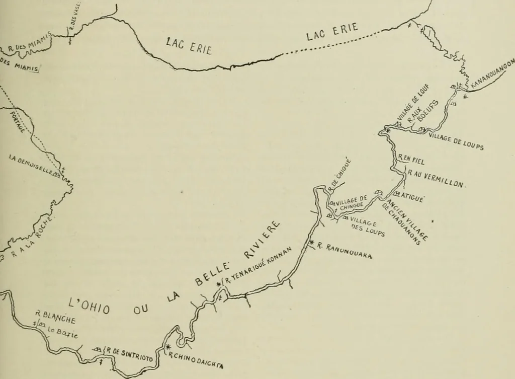 An illustration from Narrative and critical history of America, 1884, leaf 592