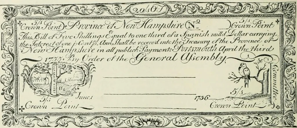 An illustration from Narrative and critical history of America, 1884, leaf 615