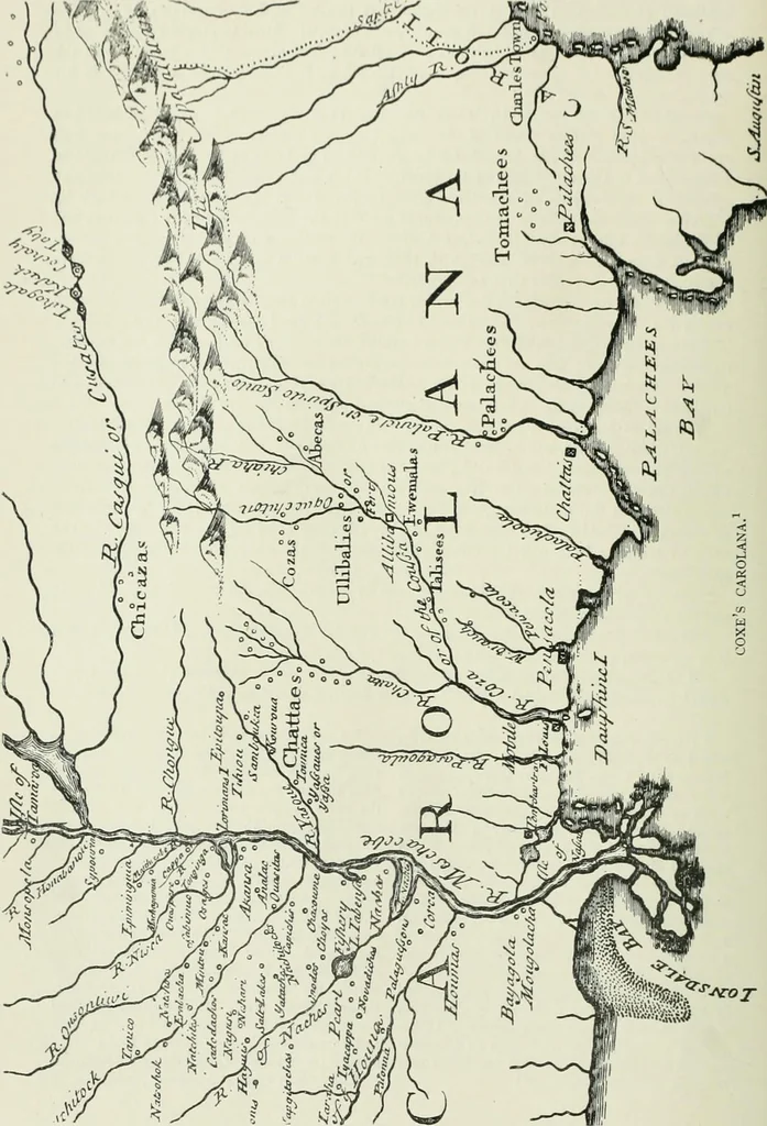 An illustration from Narrative and critical history of America, 1884, leaf 85