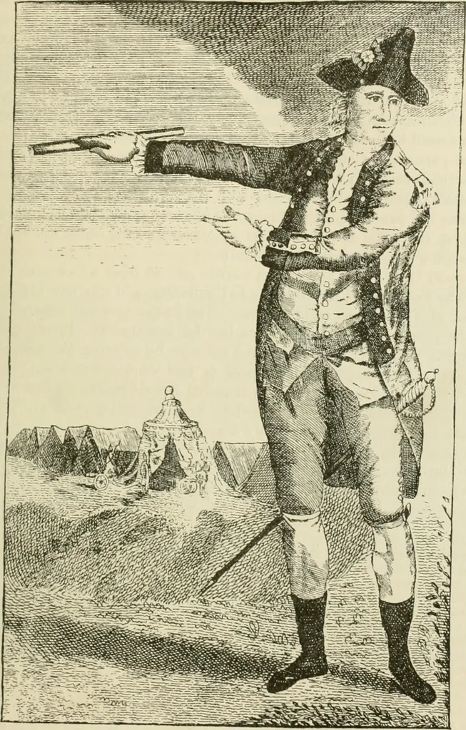 An illustration from Narrative and critical history of America, 1884, leaf 144