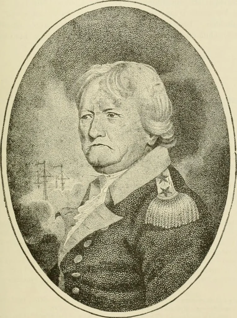 An illustration from Narrative and critical history of America, 1884, leaf 188