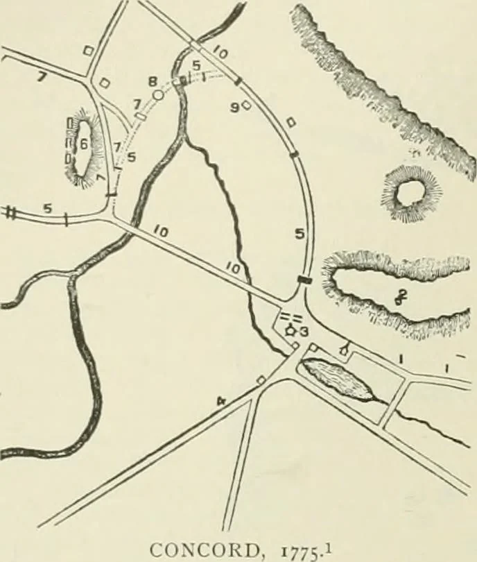 An illustration from Narrative and critical history of America, 1884, leaf 197