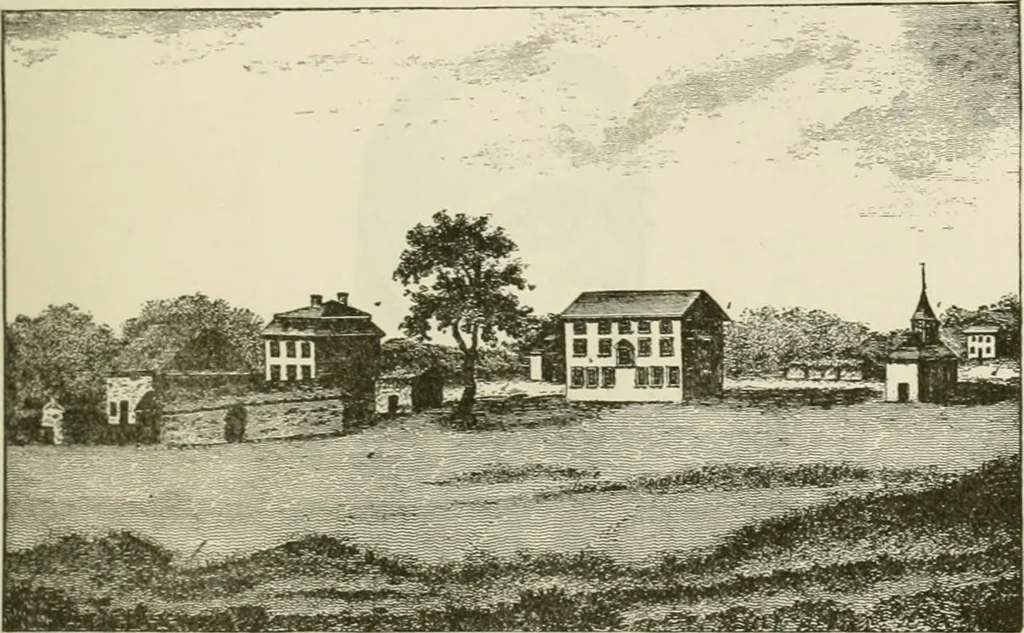 An illustration from Narrative and critical history of America, 1884, leaf 202