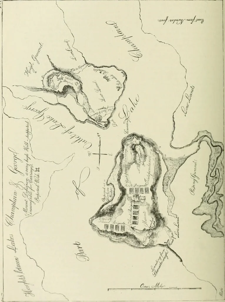 An illustration from Narrative and critical history of America, 1884, leaf 369