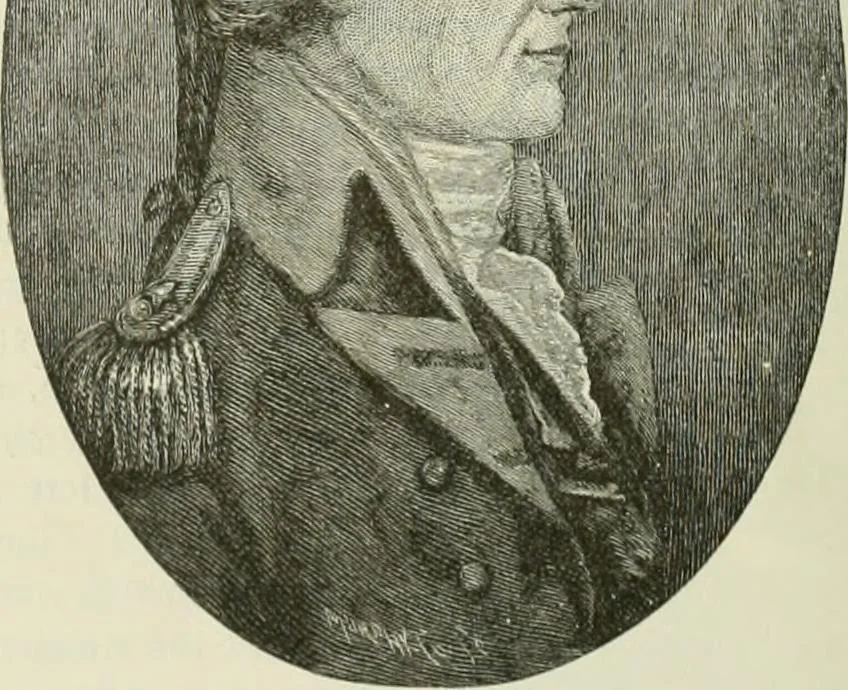 An illustration from Narrative and critical history of America, 1884, leaf 401