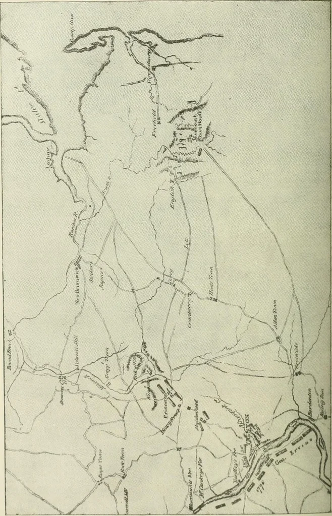 An illustration from Narrative and critical history of America, 1884, leaf 425
