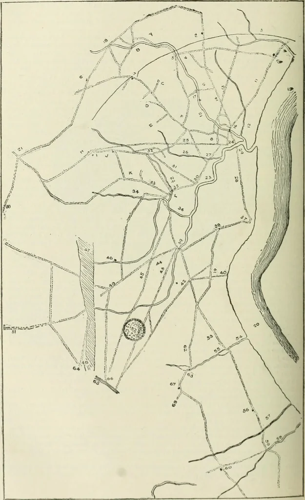 An illustration from Narrative and critical history of America, 1884, leaf 437