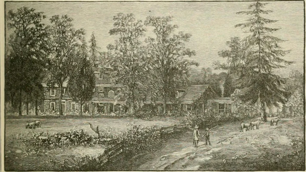 An illustration from Narrative and critical history of America, 1884, leaf 446