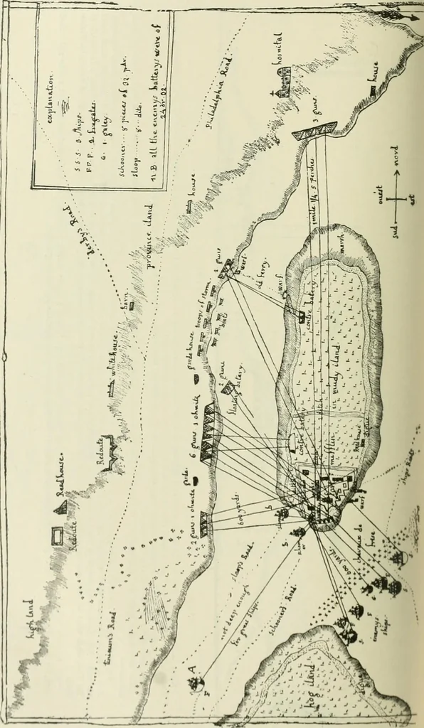 An illustration from Narrative and critical history of America, 1884, leaf 451
