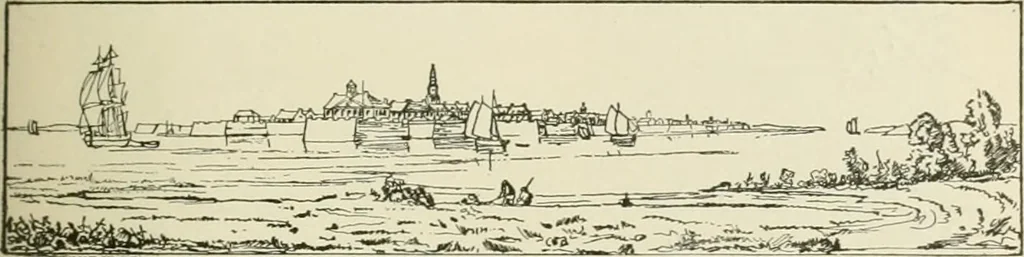An illustration from Narrative and critical history of America, 1884, leaf 488