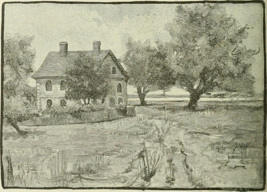 An illustration from Narrative and critical history of America, 1884, leaf 523
