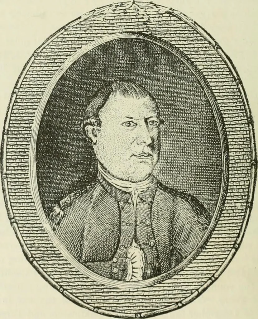 An illustration from Narrative and critical history of America, 1884, leaf 525