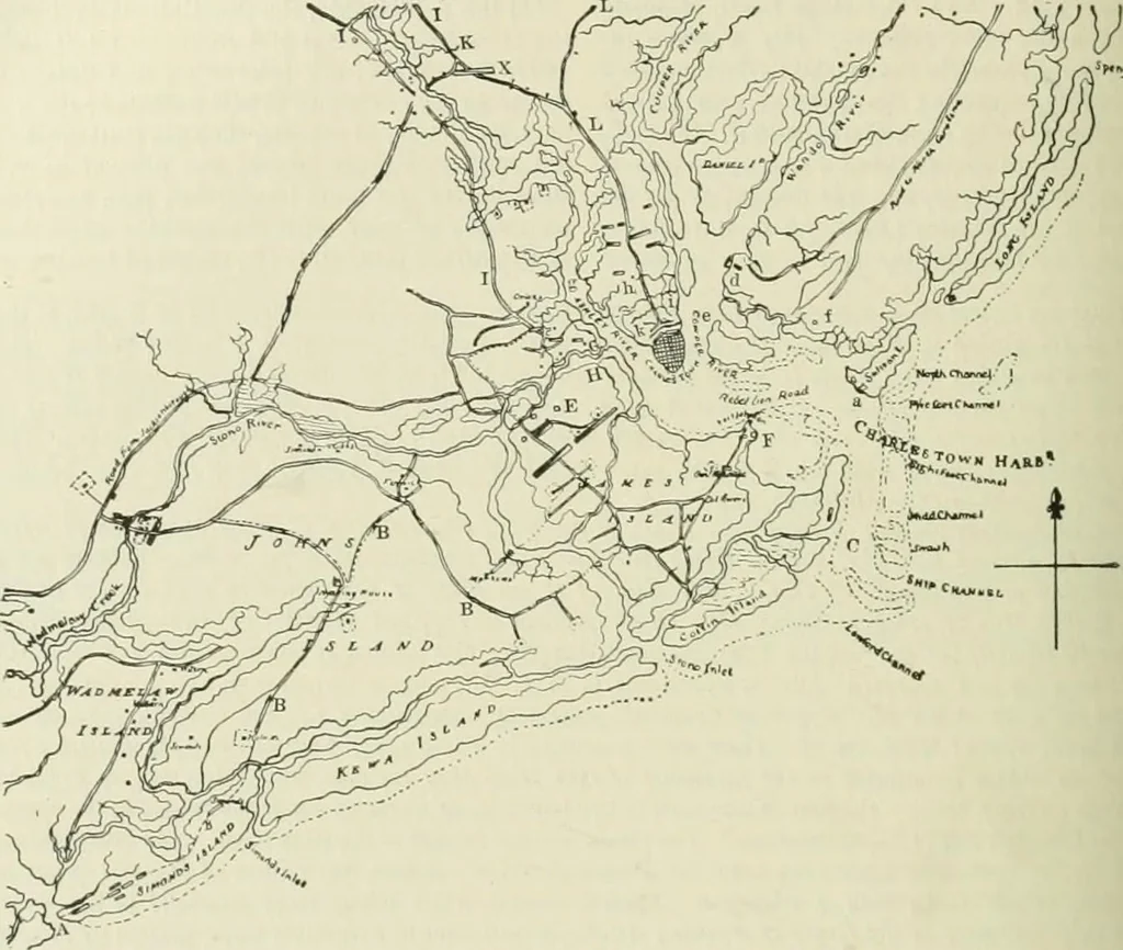 An illustration from Narrative and critical history of America, 1884, leaf 543