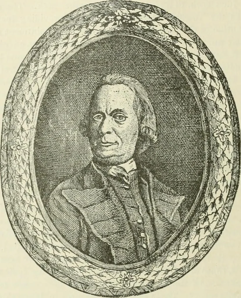 An illustration from Narrative and critical history of America, 1884, leaf 57