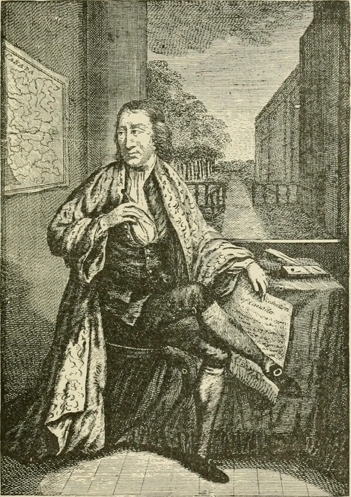 An illustration from Narrative and critical history of America, 1884, leaf 58