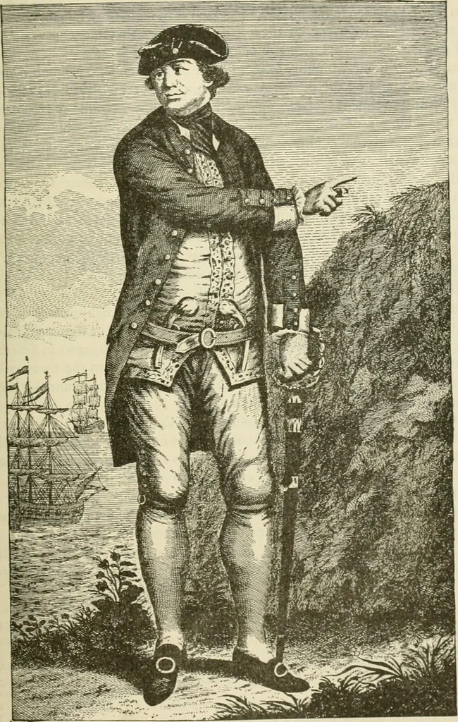 An illustration from Narrative and critical history of America, 1884, leaf 586