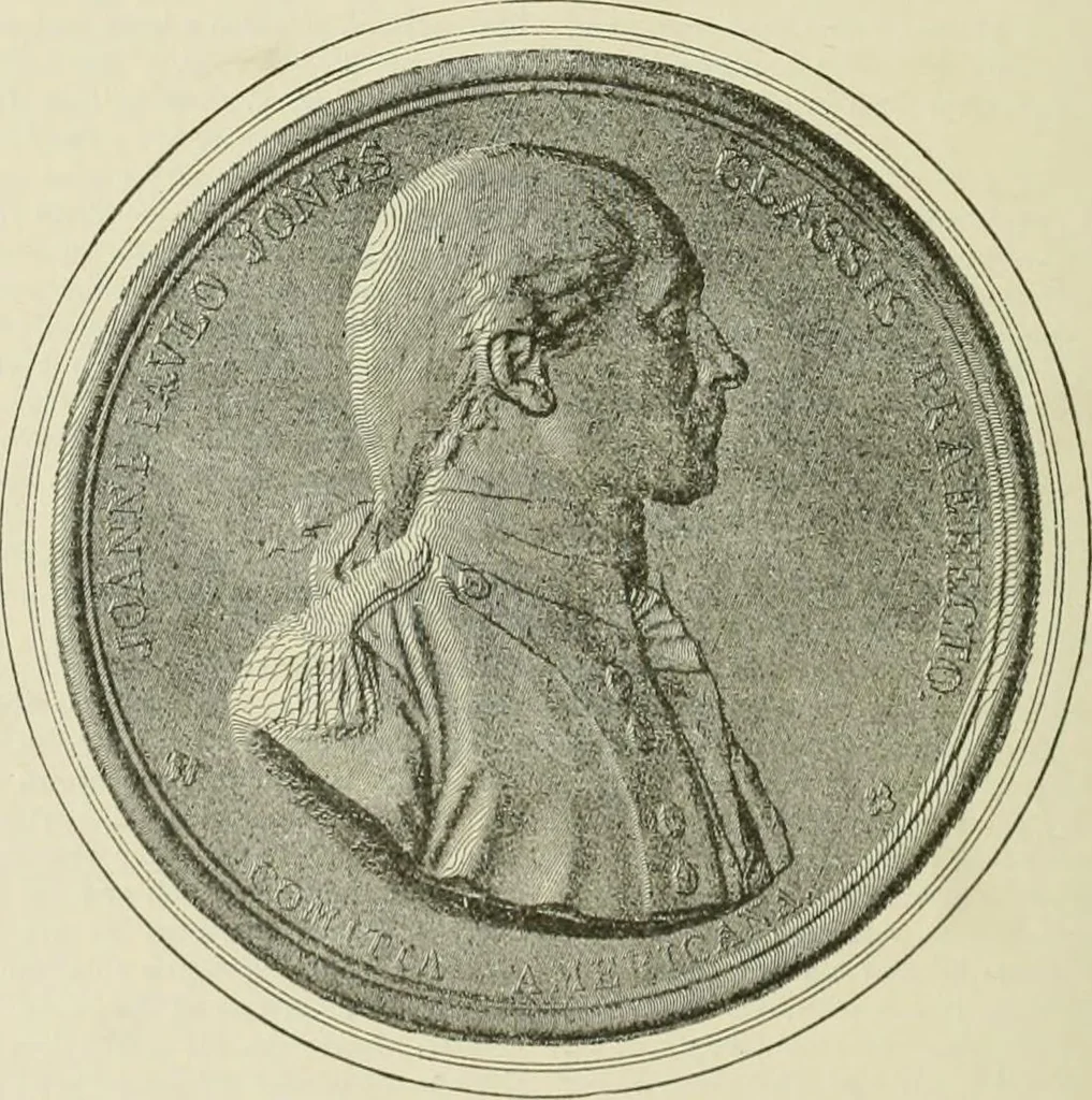 An illustration from Narrative and critical history of America, 1884, leaf 609
