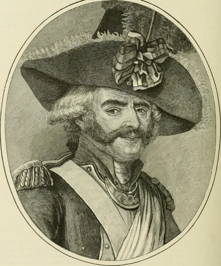 An illustration from Narrative and critical history of America, 1884, leaf 611