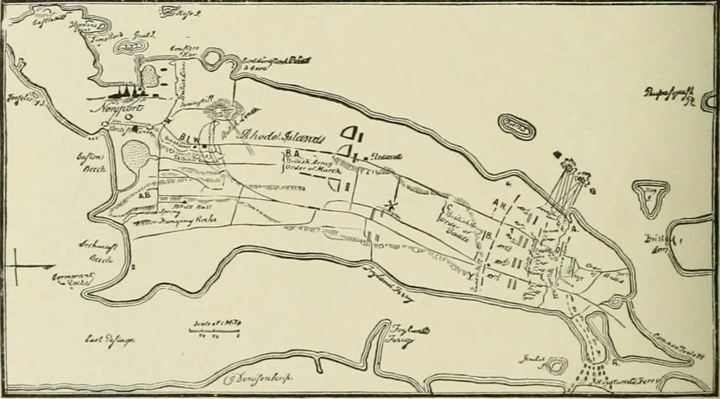 An illustration from Narrative and critical history of America, 1884, leaf 615