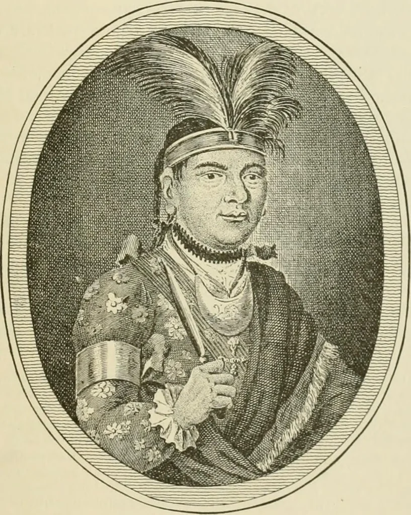 An illustration from Narrative and critical history of America, 1884, leaf 640