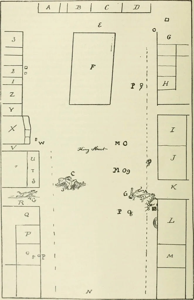 An illustration from Narrative and critical history of America, 1884, leaf 65