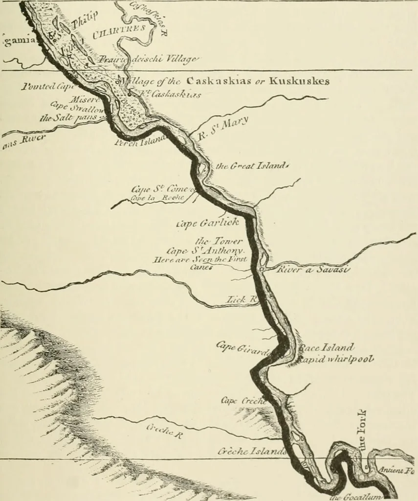 An illustration from Narrative and critical history of America, 1884, leaf 738
