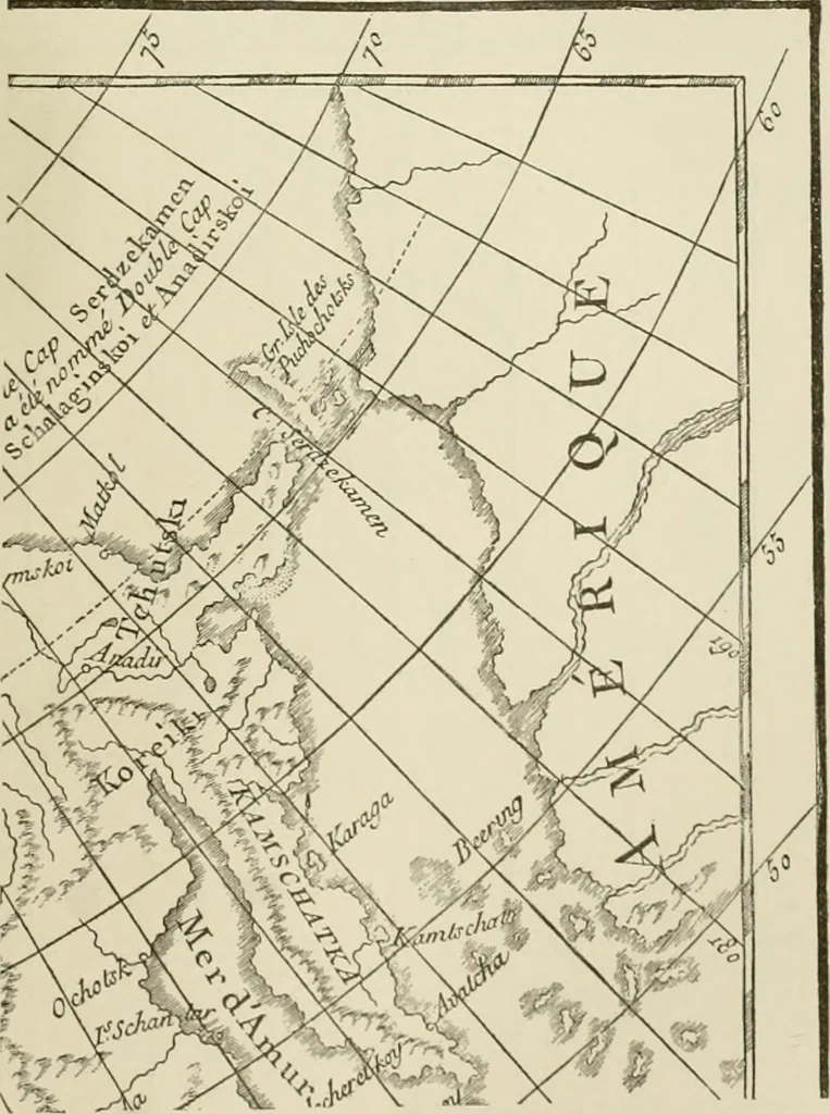 An illustration from Narrative and critical history of America, 1884, leaf 128