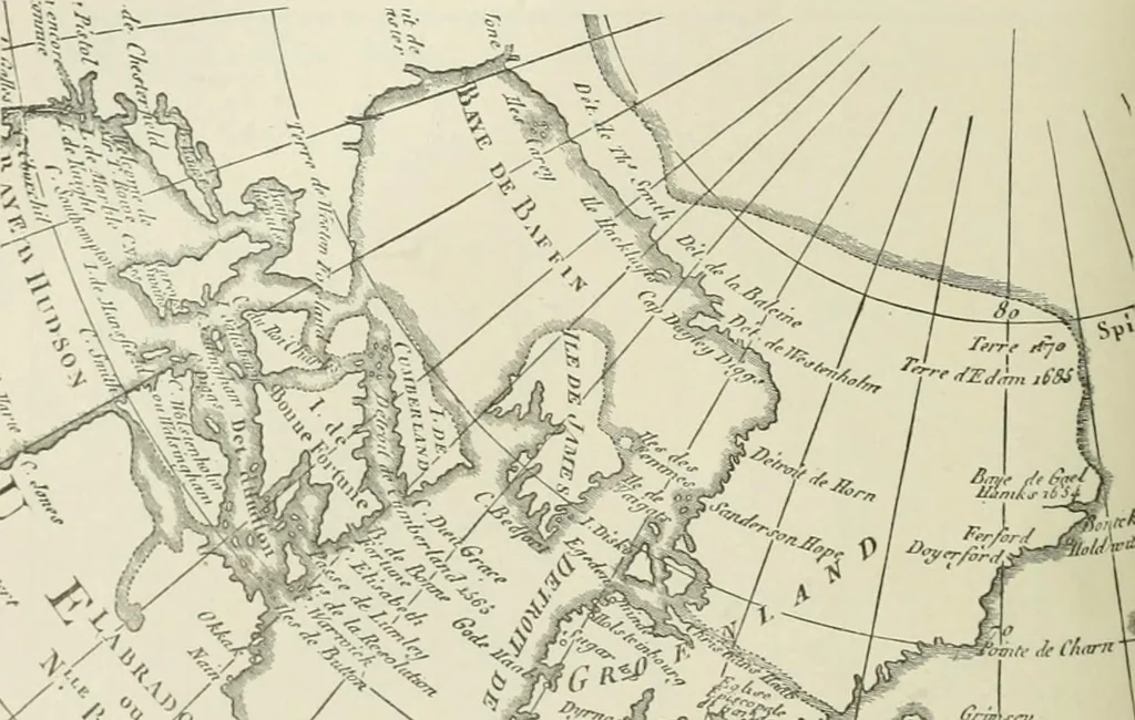An illustration from Narrative and critical history of America, 1884, leaf 133