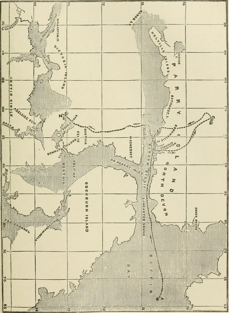 An illustration from Narrative and critical history of America, 1884, leaf 142