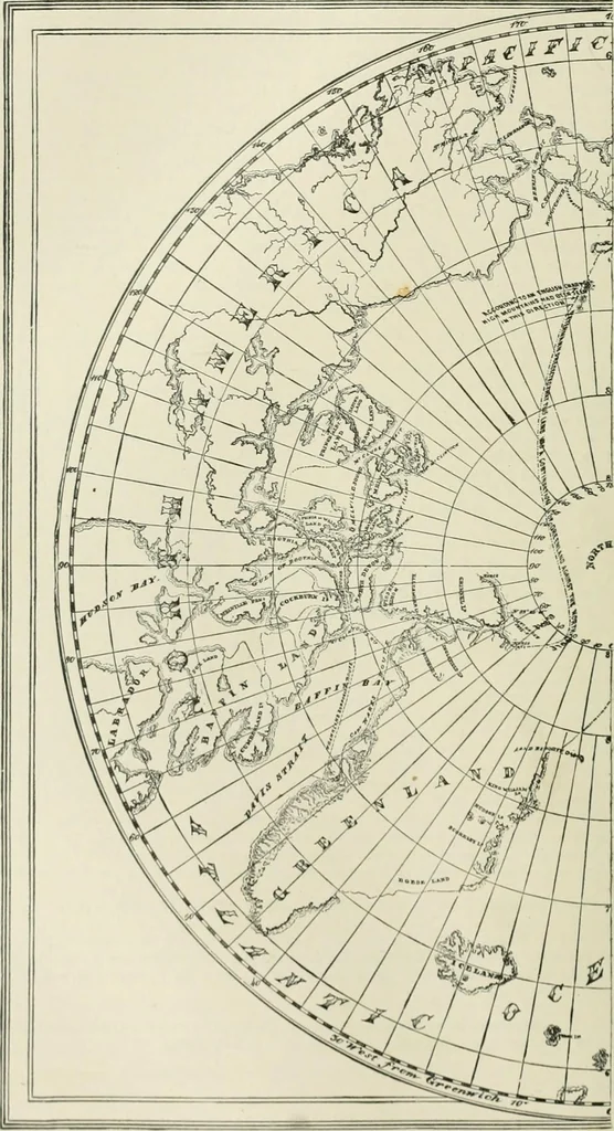 An illustration from Narrative and critical history of America, 1884, leaf 145