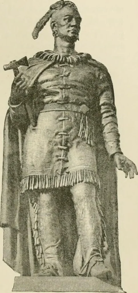 An illustration from Narrative and critical history of America, 1884, leaf 152