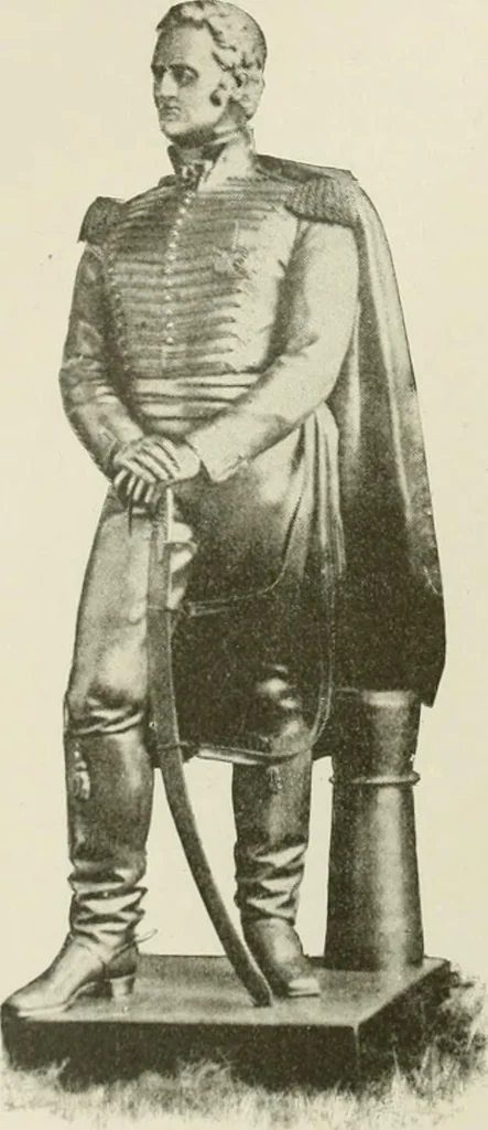 An illustration from Narrative and critical history of America, 1884, leaf 161
